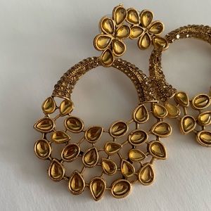 Gold imitation earrings